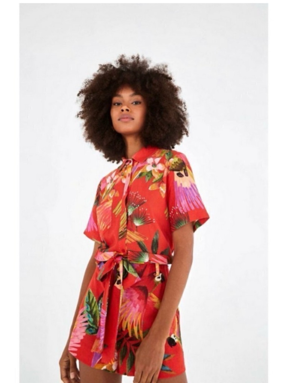 FARM Rio Red Macaw Romper